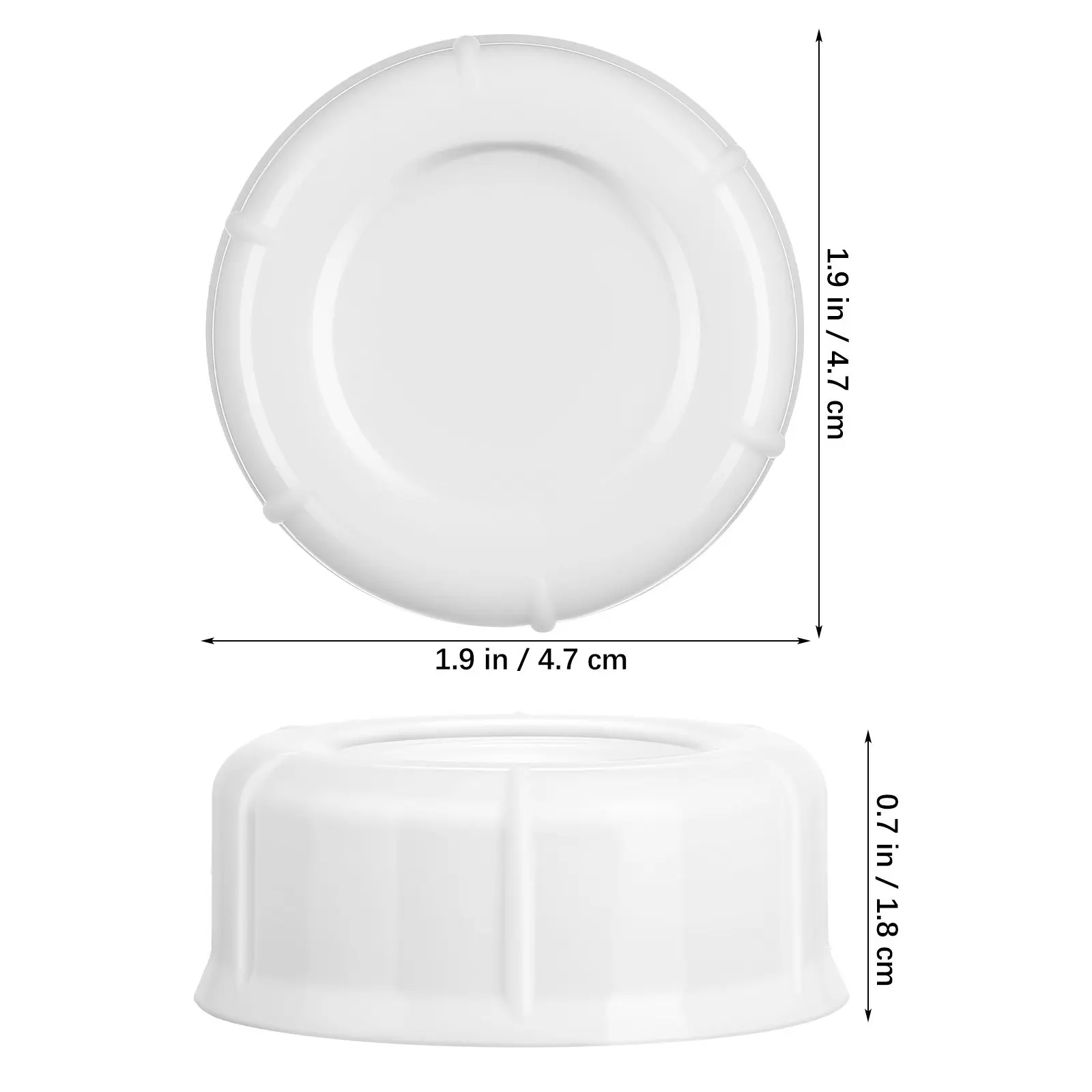 6Pcs Baby Bottle Caps Narrow Mouth Leakproof Plastic Milk Bottle Lids Compatible with PP Ppsu Glass Bottles Dishwasher