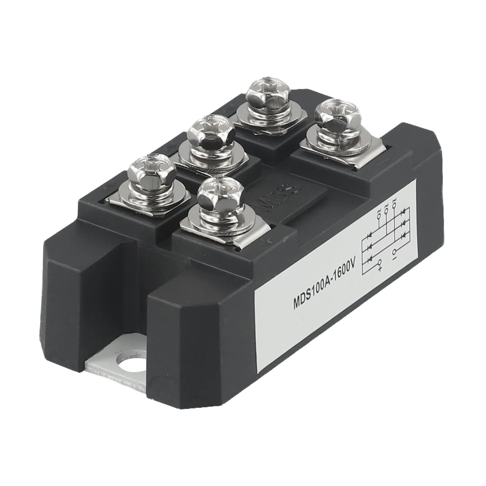 MDS-100A 1600V 100A 5 Terminals Three Phase Full Wave Diode For Bridge For AC DC Motor Drive AVR Inverter Power Supply