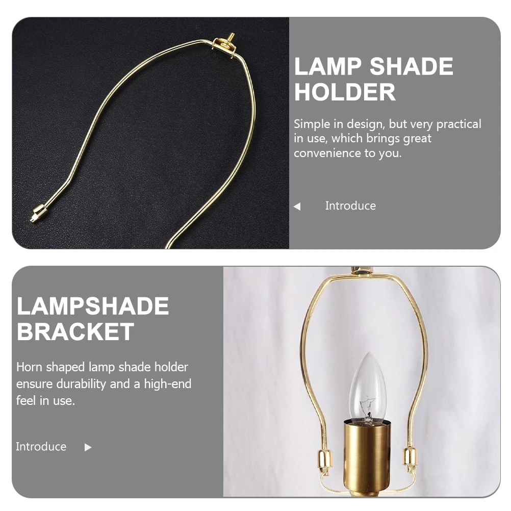 

2 set Horn Lampshade Adapter Lamp Shade Holder for Table Floor Lamp Repair Heavy Duty Bracket Lighting Accessories