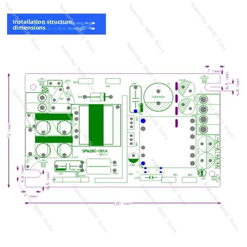 U-shaped industrial power supply module 36V5A/24V10A/12V20A/19V13A