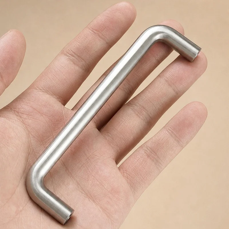 Brushed Nickel Wardrobe Door Handles Matte Silver Drawer Handles Solid Kitchen Cabinet Handle Cupboard Pulls Furniture Handles