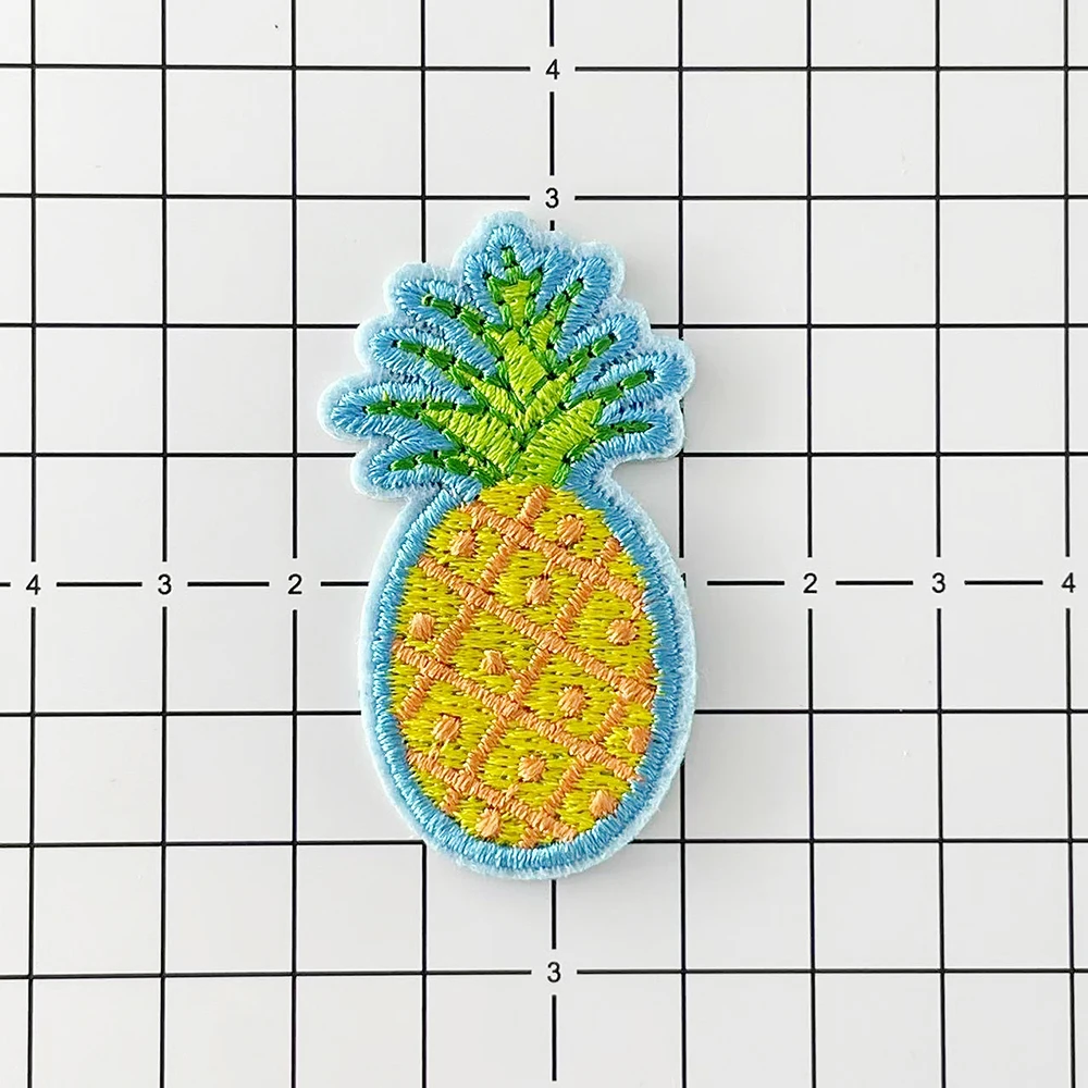

Pineapple Cloth Iron on Patch Badges Mend Decorate Patch Clothes Apparel Sewing Decoration Applique Cover Repair Hole Patches