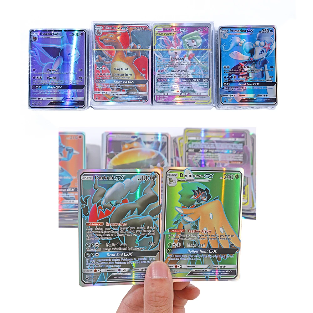 50-300Pcs Pokemon Shining Cards English Version MEGA GX Vmax TAG EX Proxy Collection Cards Toys Children Gifts