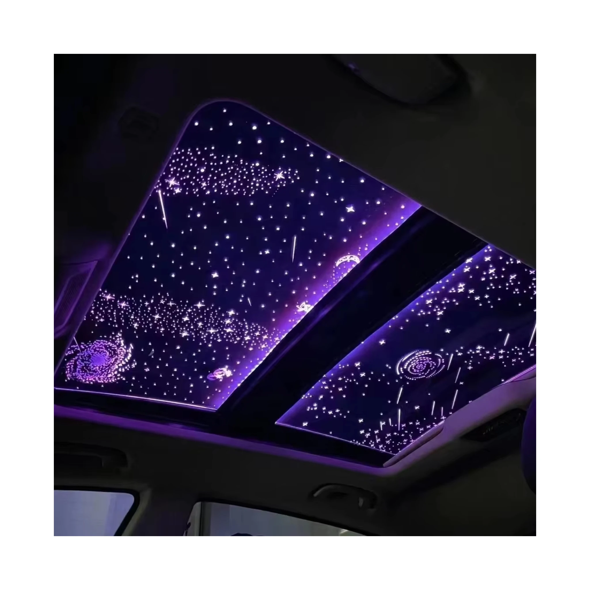 

Tom AutoRetrofit Ceiling Top Star Galaxy Car Sunroof Starry Sky Film Decoration Car Interior Kit Light Suitable For Coro