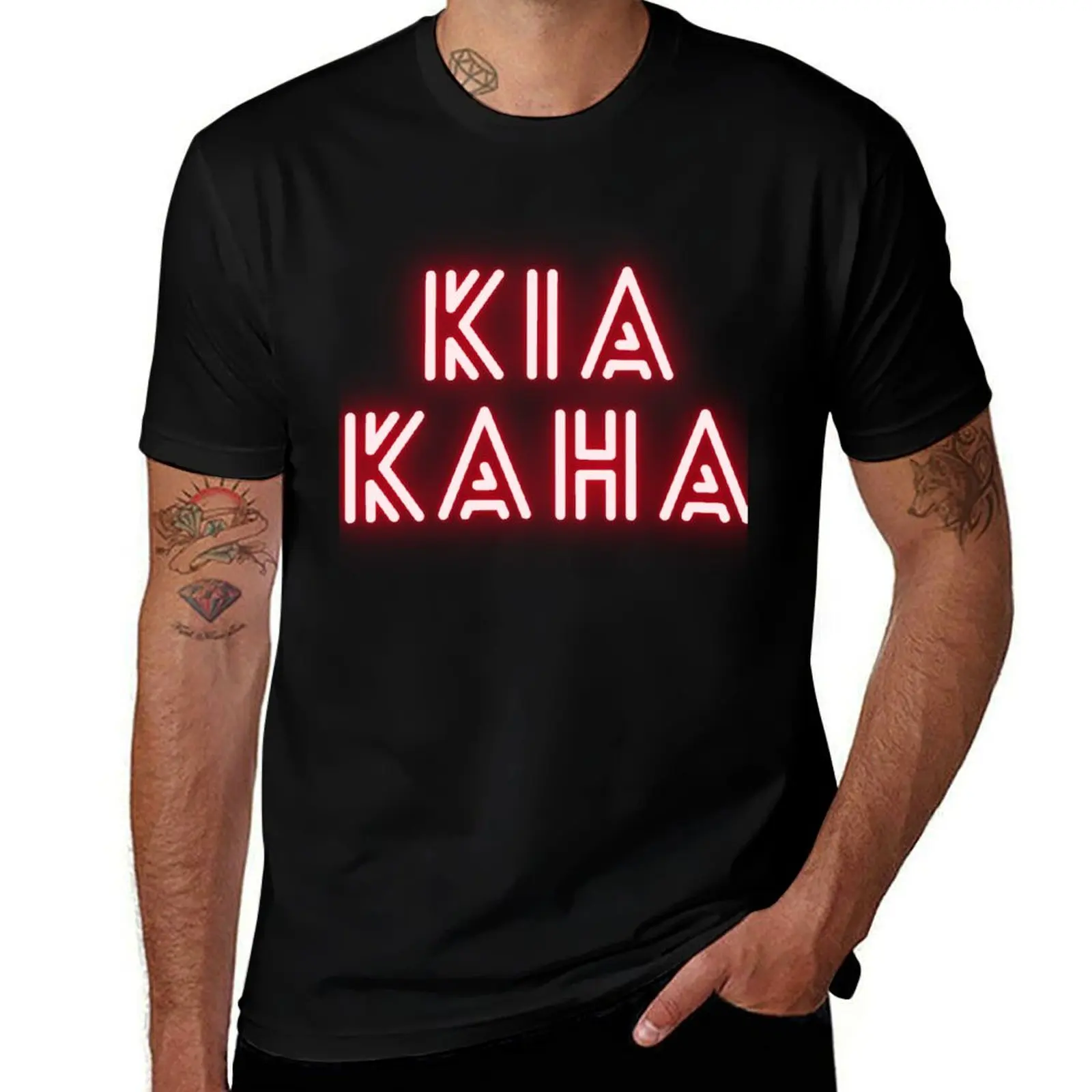 

Kia Kaha T-Shirt t shirts for man slim fit man t shirts high quality luxury brand T-Shirt
