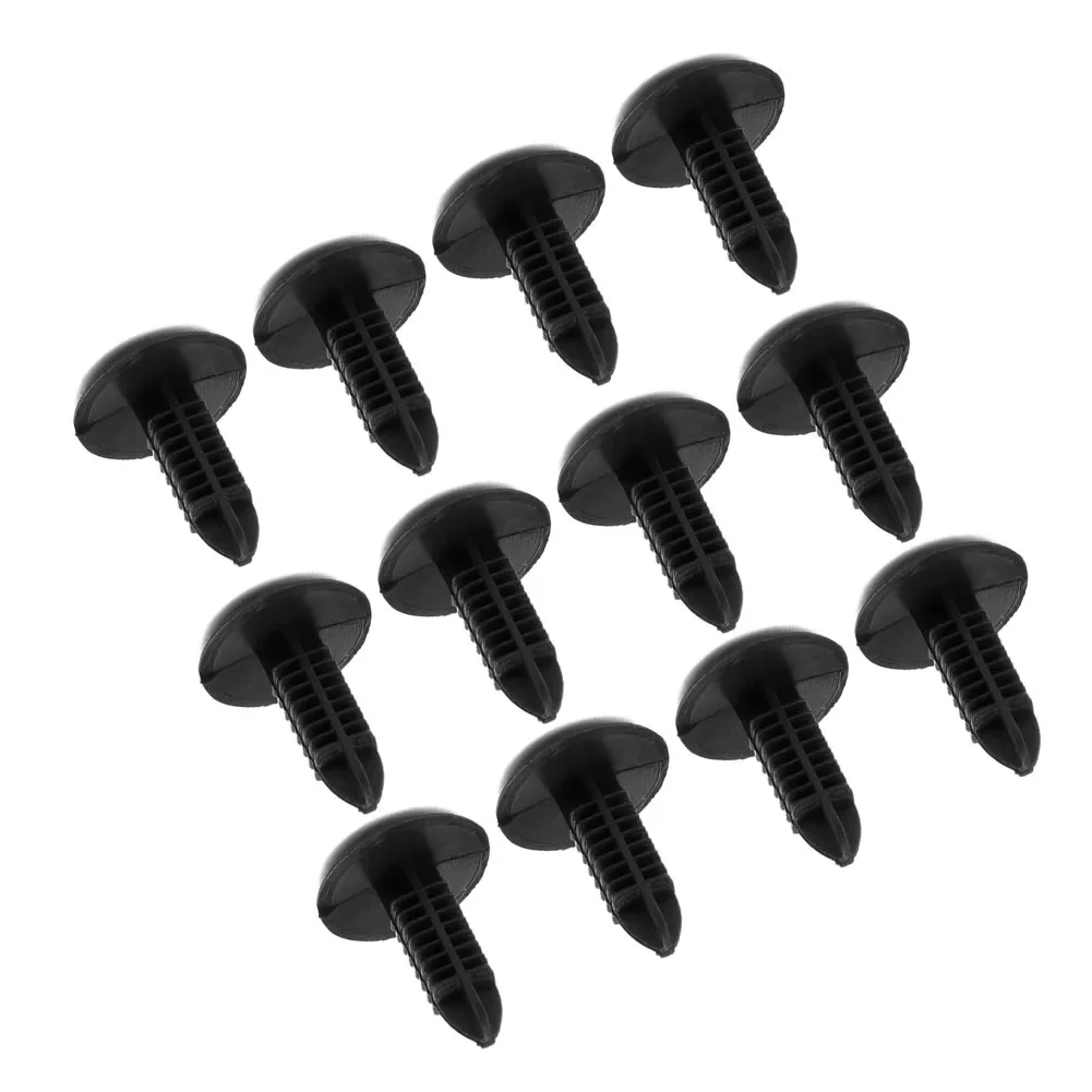 50x Car Black Plastic Rivets Retainer Clip 4mm X 5mm X 12mm For Car Bumper Fender Clips Fastener Interior Accessories