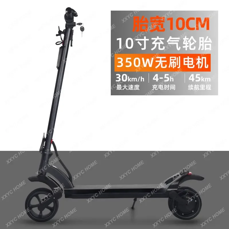 Lithium Battery Wide Tire Scooter Single and Double Drive 2-Wheel Adult Scooter