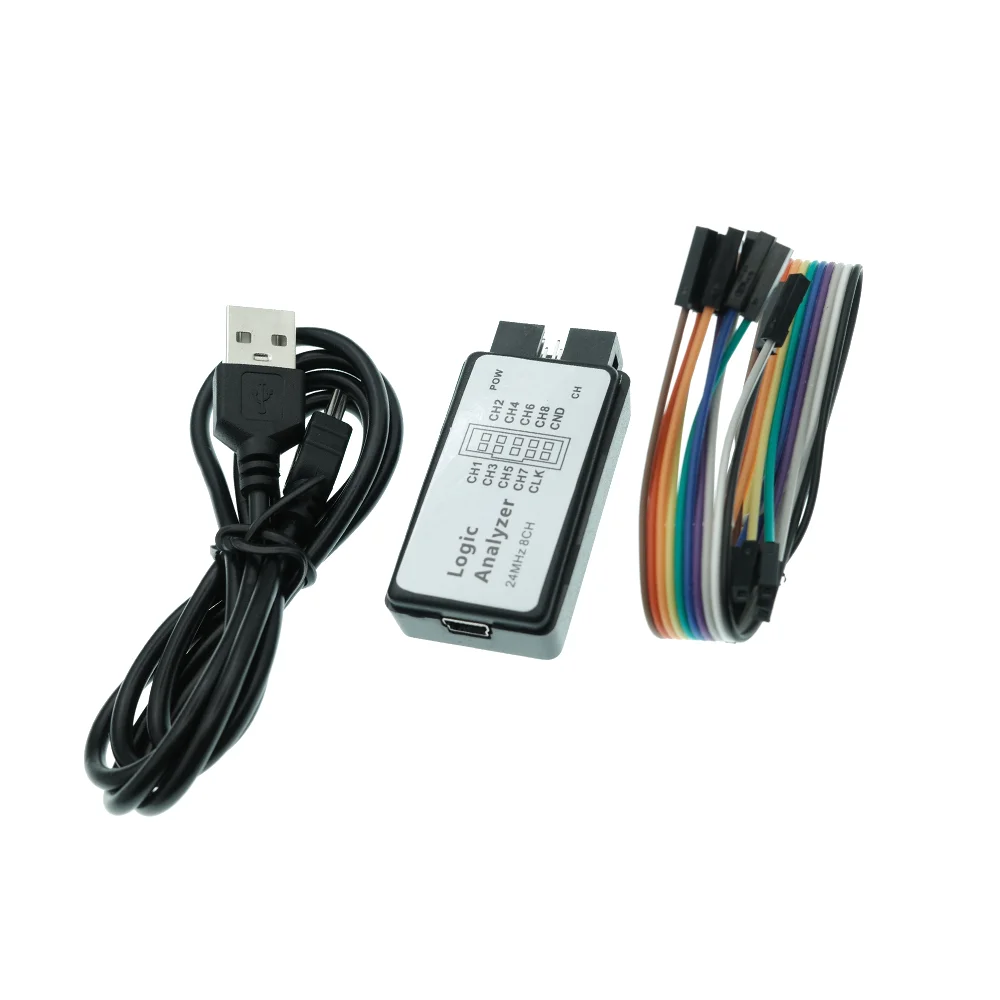 XCW USB Logic Analyzer 24MHz 8 Channel 24M/seconds Logic Analyzer Debugger For ARM FPGA Logic Analyzer Logic 24M 8CH 1-5PCS