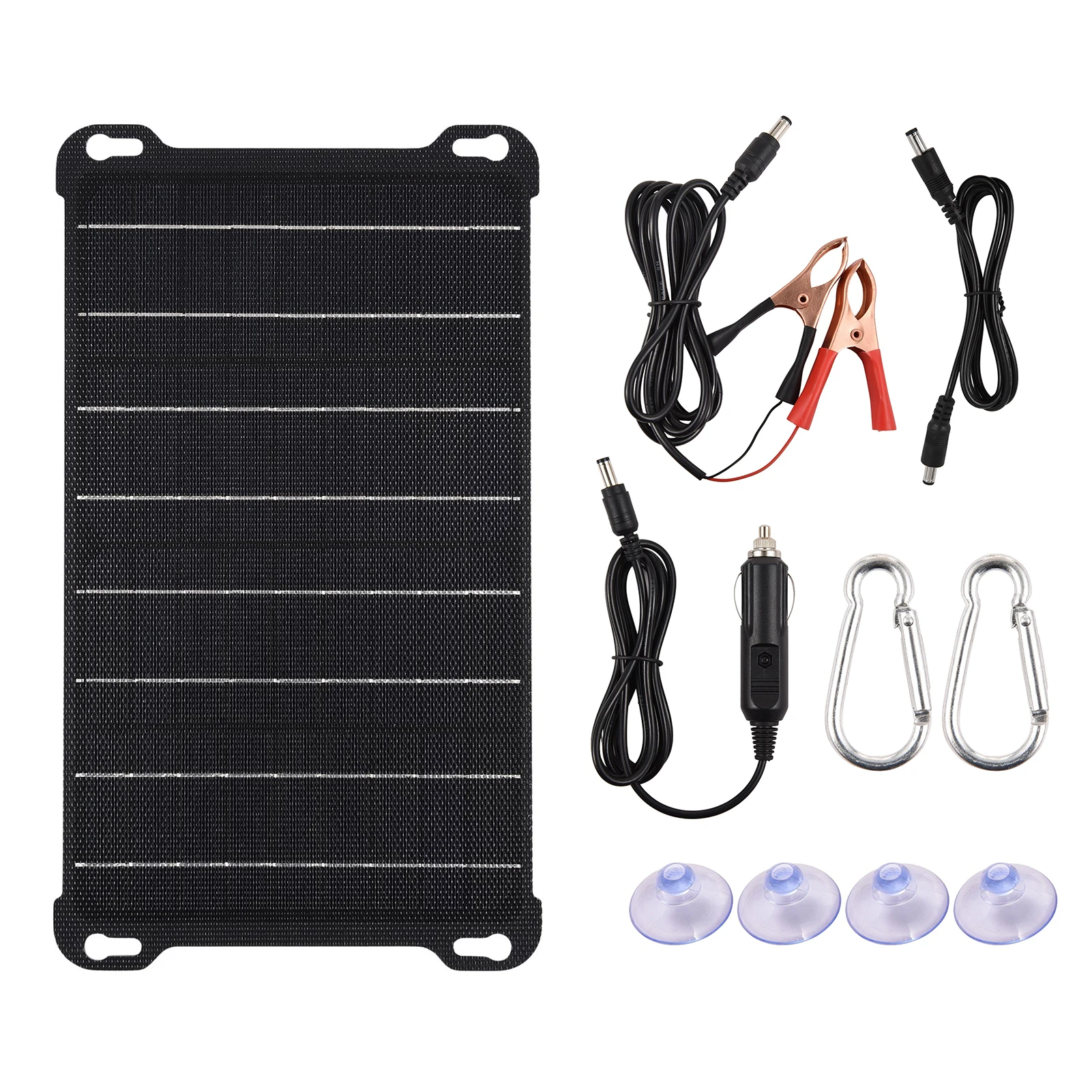 15W ETFE Solar Panel Solar Charger Portable Solar Power Monocrystalline Silicon Solar Module High Efficiency DC Dual USB Port