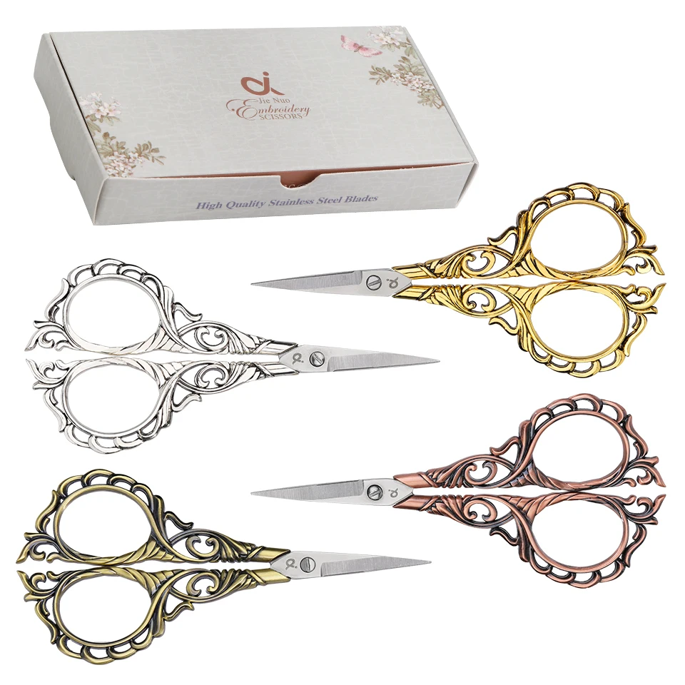 

SHWAKK Stainless Steel Vintage Embroidery Tailor Scissors Sewing Craft Needlework Thread Scissors For Fabric Sewing Shears