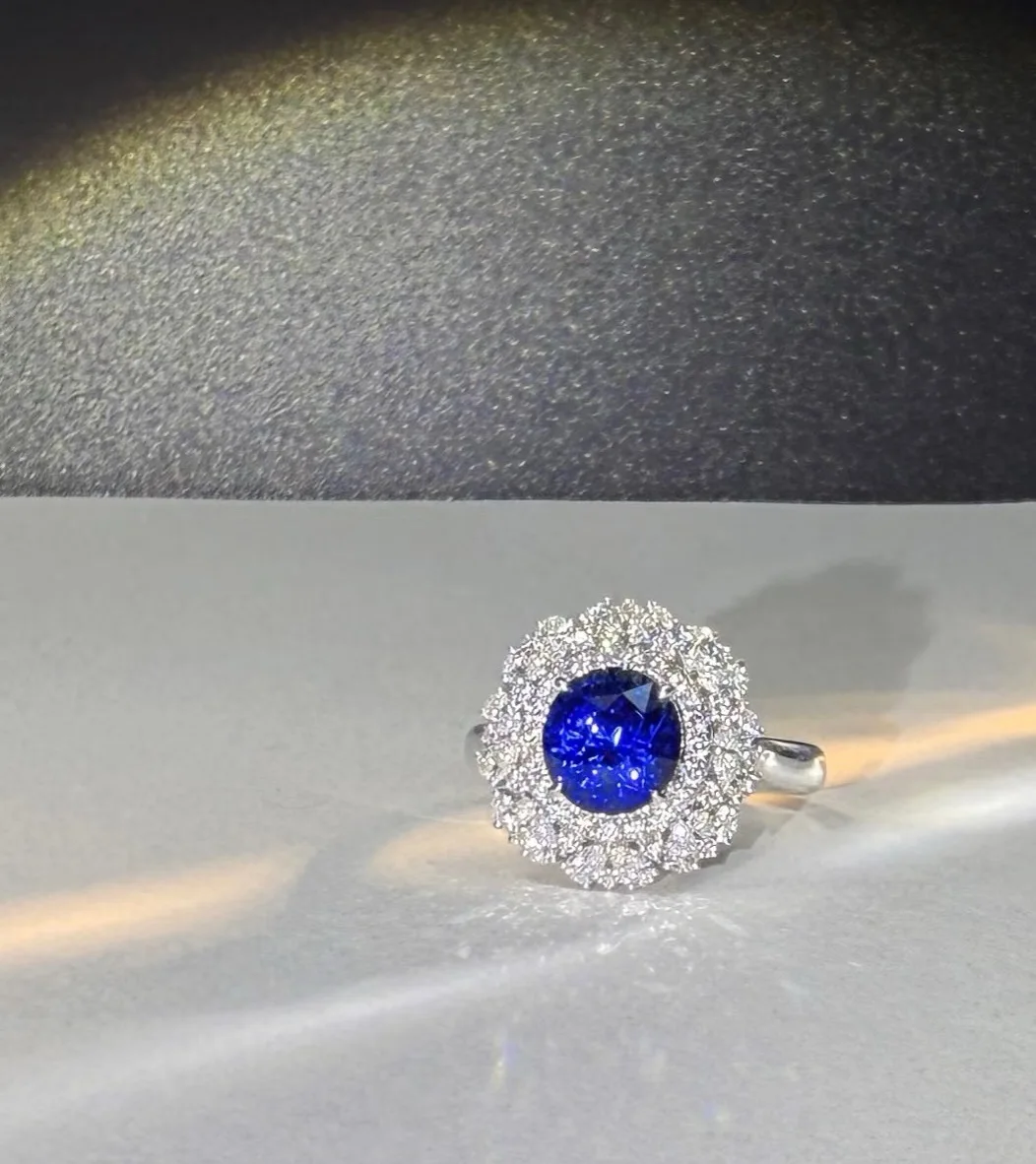 Lab Grown Sapphire Royal Blue Color Round Cut  AAA+Clarity  for Jewelry Setting&Custom Design Selectable AGL Certificate