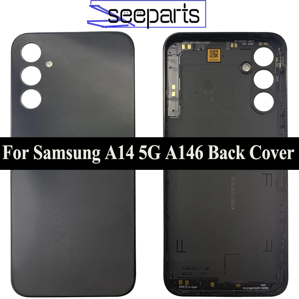 6.6 "Voor Samsung Galaxy A14 5G Terug Batterij Cover Deur Achter Behuizing Vervangende Onderdelen Voor Samsung A146 A146B core Batterij Cover