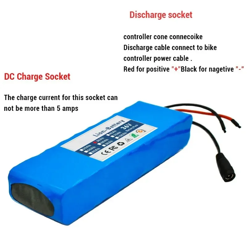 36V 10S2P lithium battery pack 30000mAh modified electric bicycle 500W-1000W scooter Batteries