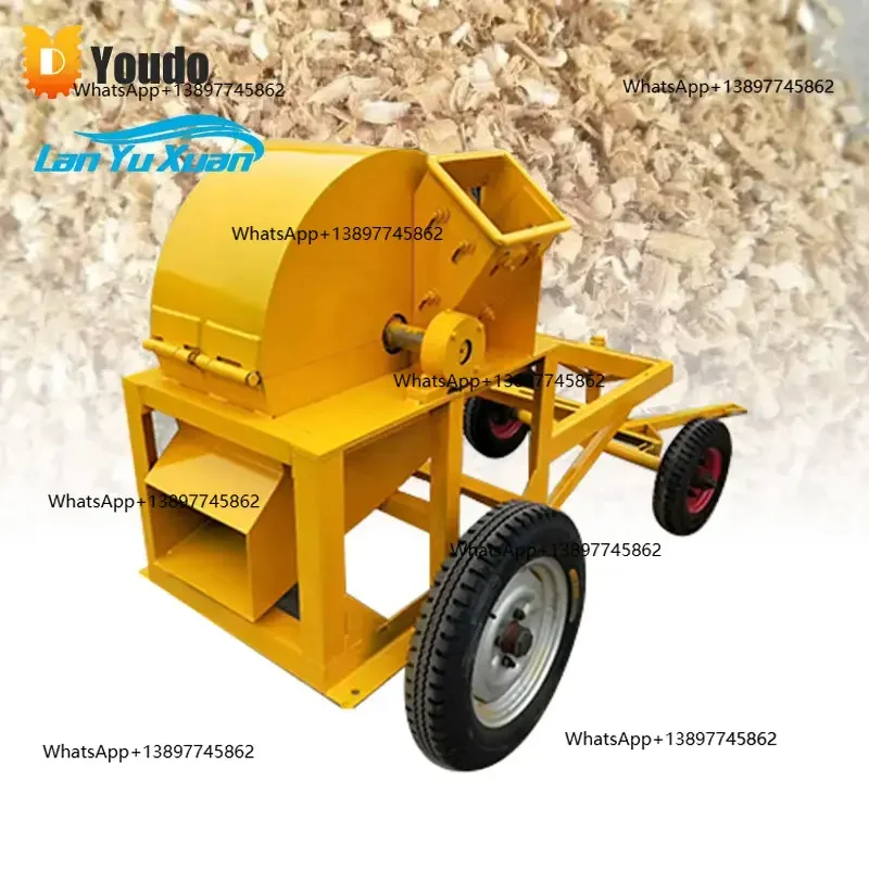 Peiqi السعر المنخفض سجل عمودي صغير الأخشاب النفايات الأثاث الخشبي فرع كسارة الحبوب آلة سحق الخشب لصنع نشارة الخشب و P