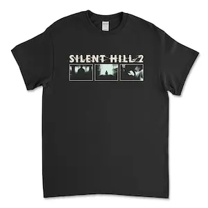 Silent Hill 2 Videogame Black Retro Gaming T-Shirt Tee