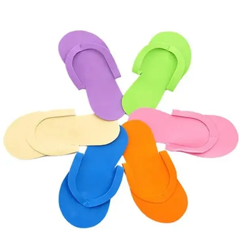 Disposable EVA Foam Thong Slippers, Spa Slipper, Beauty Slipper, Pedicure, Free Shipping, 100Pcs Lot