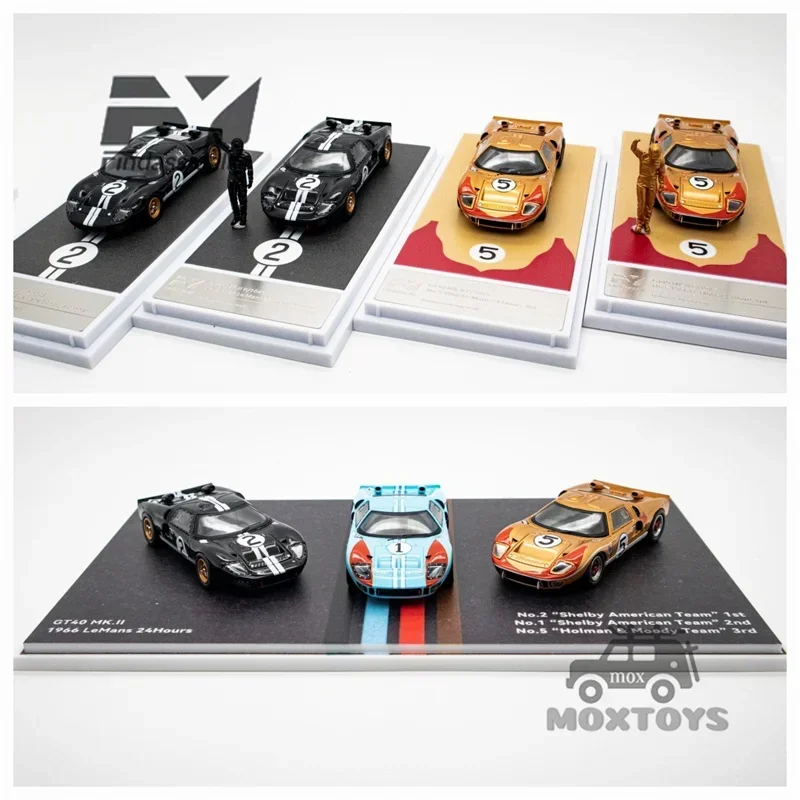 縮尺的に1:64ダイキャストモデルカー、gt40、mk ii 2、1963、1:64