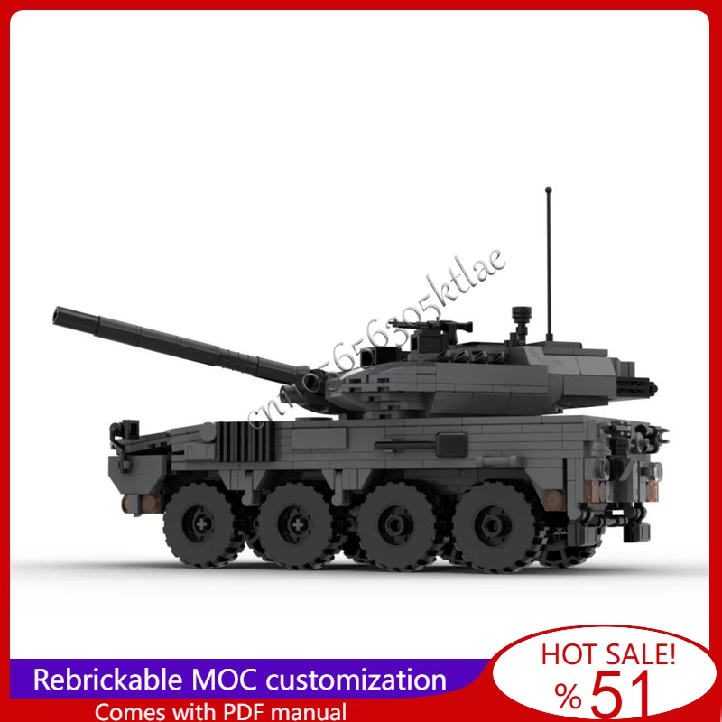 

908 Parts MOC Customize Battle Series Type 16 Armored Fighting Vehicle Model Assembled Educational Creative Children Toys Gifts