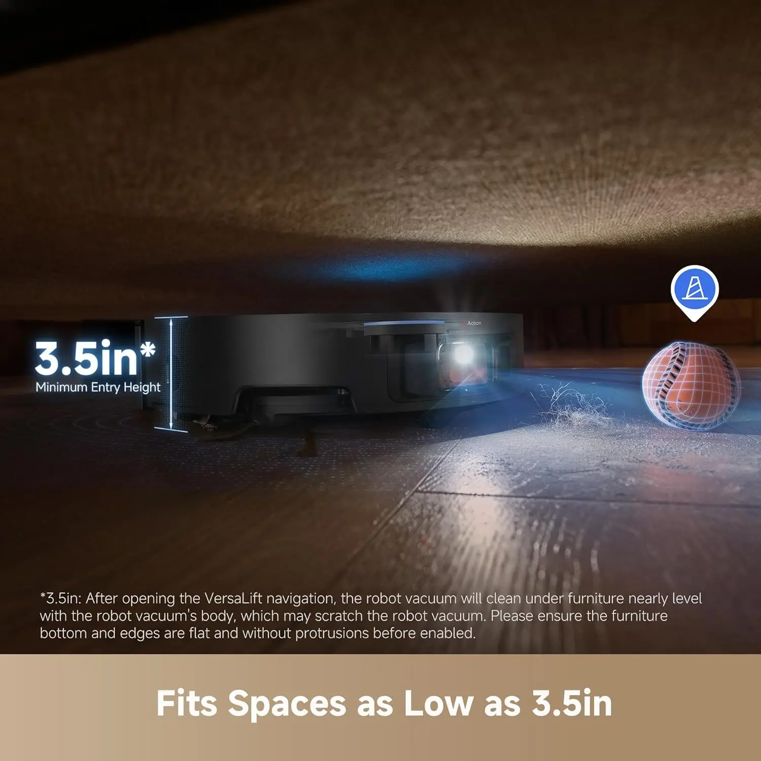 Robot Vacuum and Mop with Auto-Empty and Mop Self-Cleaning, 20,000Pa Suction, Obstacle Avoidance and 360° Navigation