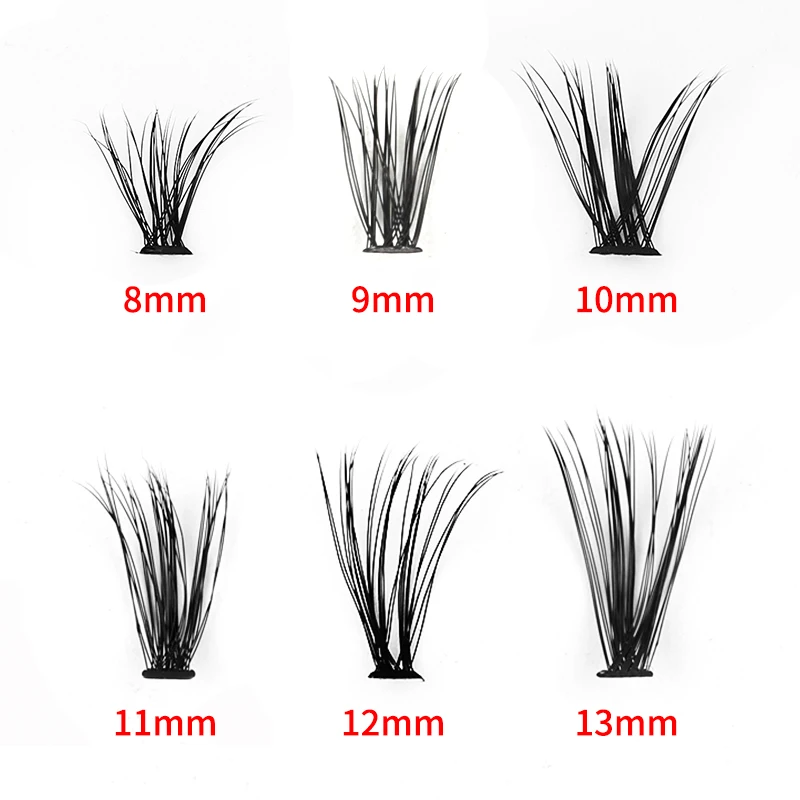 개별 속눈썹 10-100PCS 자연 가짜 속눈썹 확장 6 행 20D C 컬 120 번들 메이크업 섬모 속눈썹 확장 용품