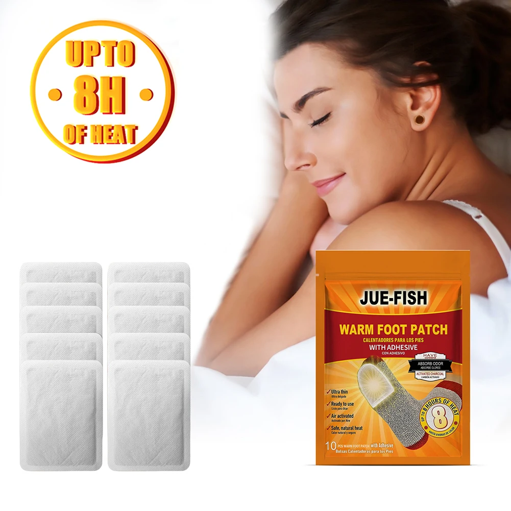 10-50PC Scaldapiedi usa e getta Autoriscaldante a prova di freddo Inverno Esterno Cuscinetti riscaldanti per piedi naturali duraturi per lo sport invernali all'aperto