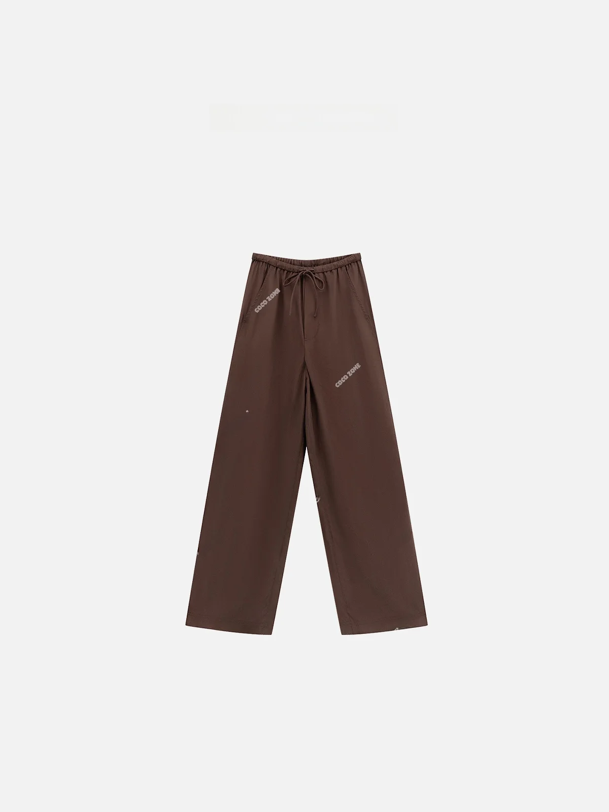 

Zone Casual Pants with Dstring Elastic Waist Versatile Straight Leg Pants for Autumn And Summer CCB200 l Waist Lon...