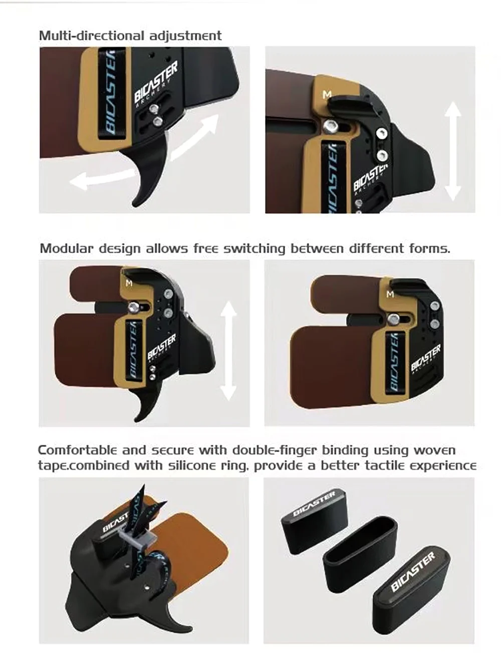 BICASTER الرماية LOG علامات التبويب الاصبع كوردوفان + الألومنيوم S/M/L مسابقة الصيد LH/RH إصبع تبويب الحرس حماية