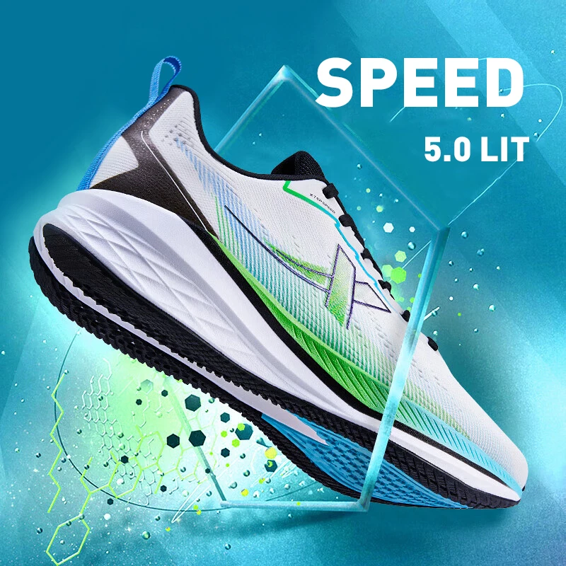 Xtep Ultra Fast 5.0 Running Shoes For Men 2024 Summer Sports Shoes Mixed Color Jogging Breathable Rebound Sneakers 976219110004