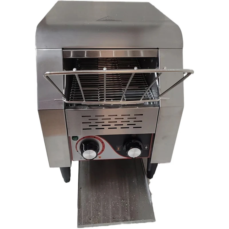 Restaurant Toaster For Bun Bagel Bread Stainless Steel Conveyor Belt Toaster Stainless Steel Electric Bread Conveyor Toaster