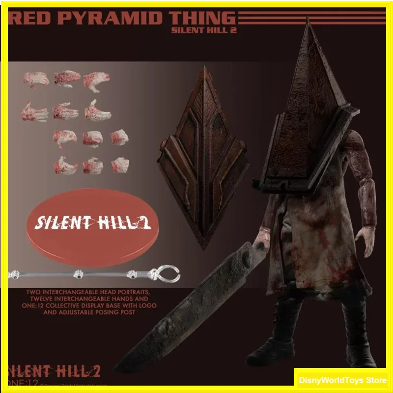 100% Original MEZCO ONE:12 Silent Hill 2 Red Pyramid Thing In Stock Anime Action Collection Figures Model Toys