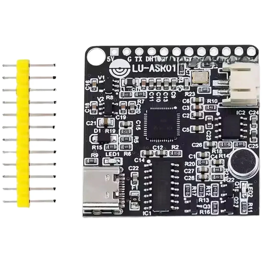 Offline Voice Recognition Module LU ASR01 For Custom For Wake Words 8 IO Ports 98 Percent Accuracy Easy Development