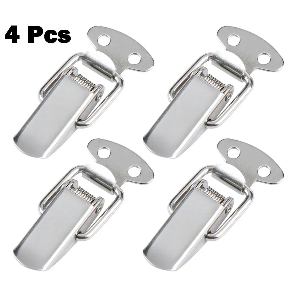 4/8 PCS Toggle Latch Stainless Steel Toggle Latch Catch Clamps Spring Loading Case Buckle Clips Closures Crate Lock Snap Lock