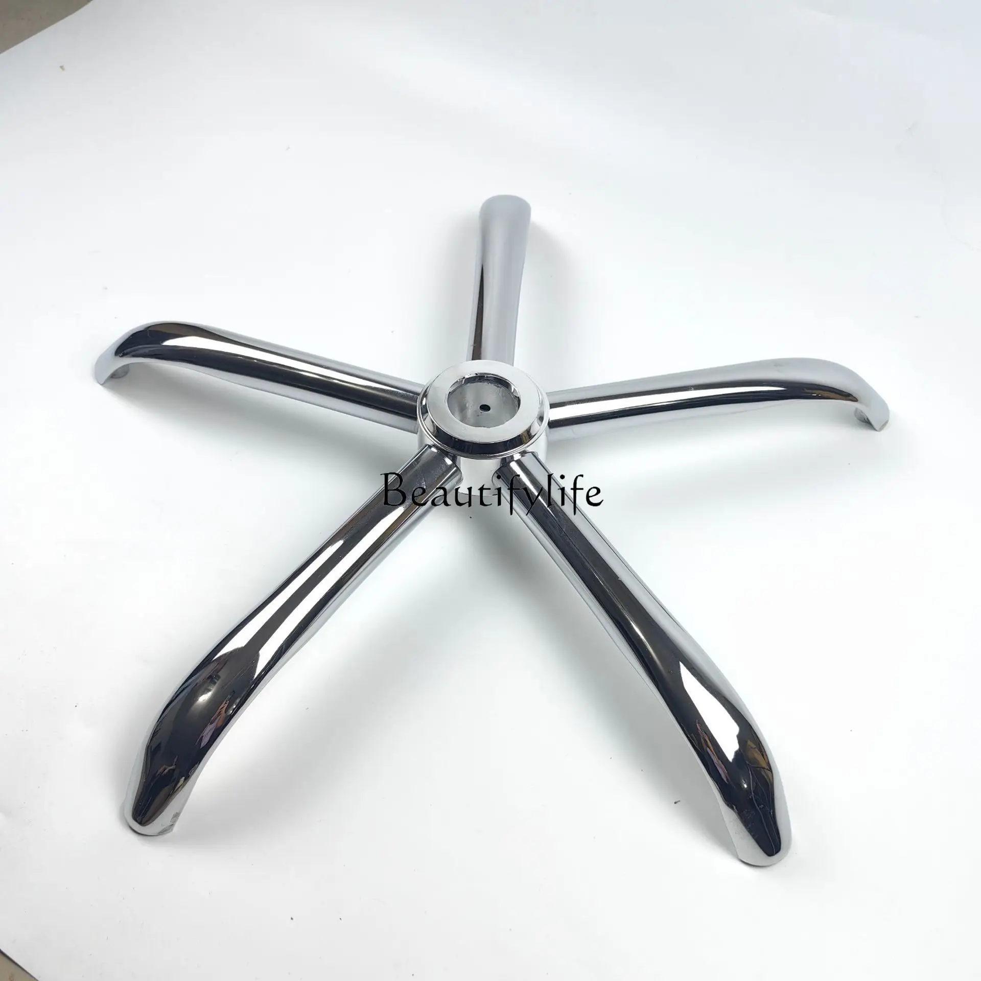 

Legs swivel chair accessories computer chair sole electroplated hardware American base steel five-star tripod