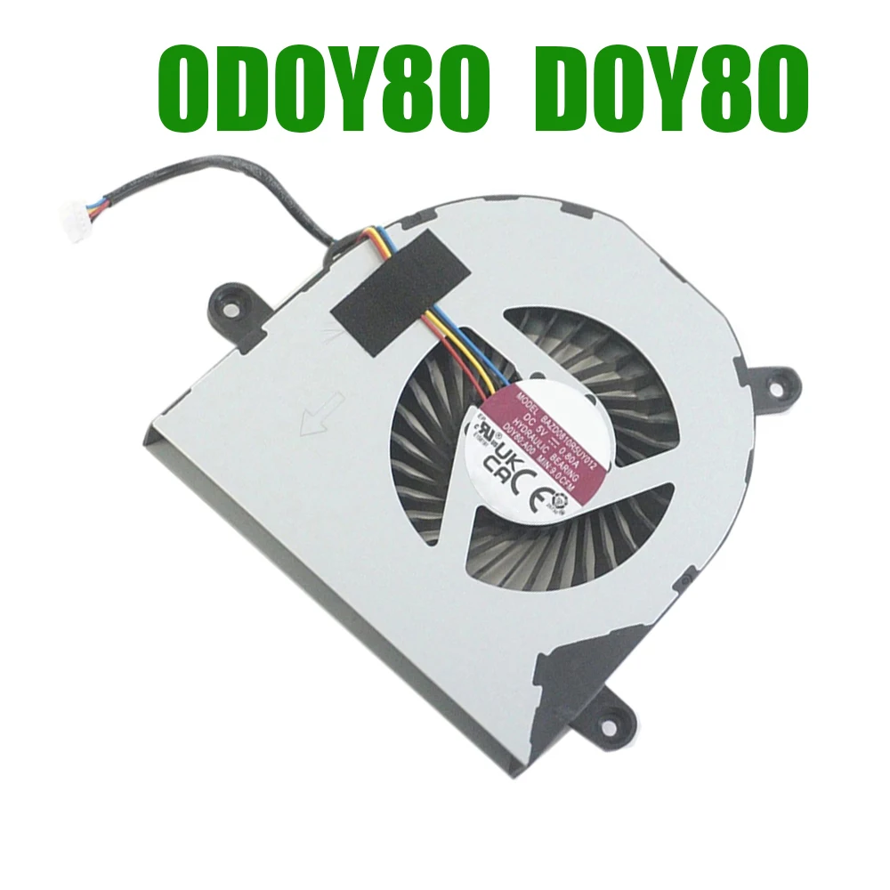 

For DELL 24 All-in-One EC24250 0D0Y80 D0Y80 NA801005HHT4A01F21 BAZD0810R5UY012 DC5V 0.5A 4PIN CPU Fan