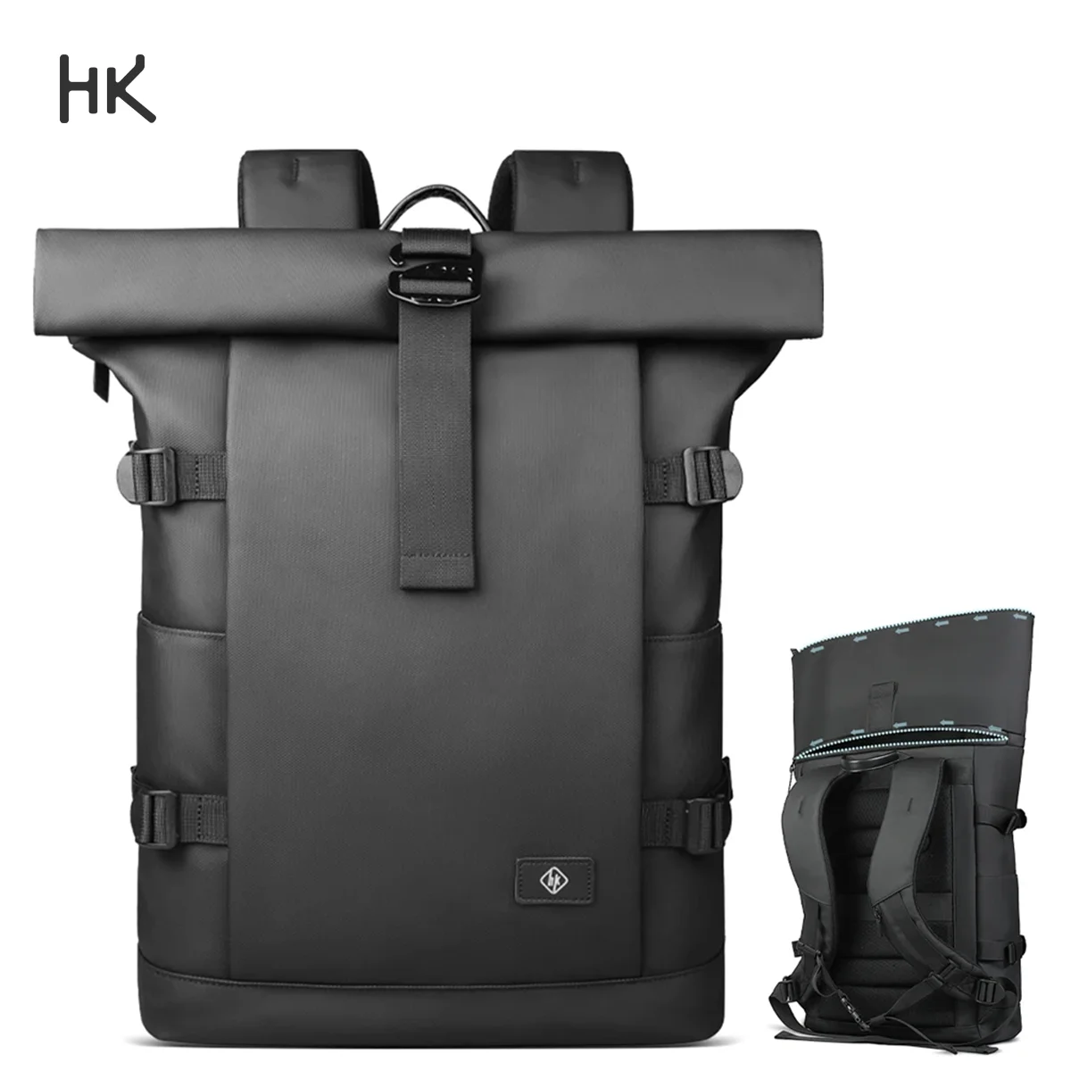 HK Expandable Travel Backpack Men Large Capacity 17