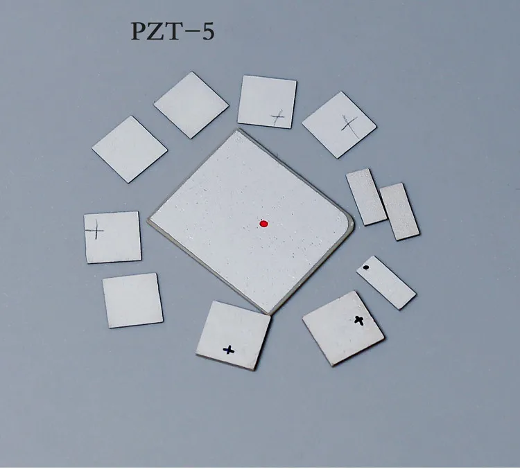 5pcs PZT5 Piezo ceramic plate square piezoelectric ceramic wafer Ultrasonic sensor transducer Ultra-thin wafer ceramic chip