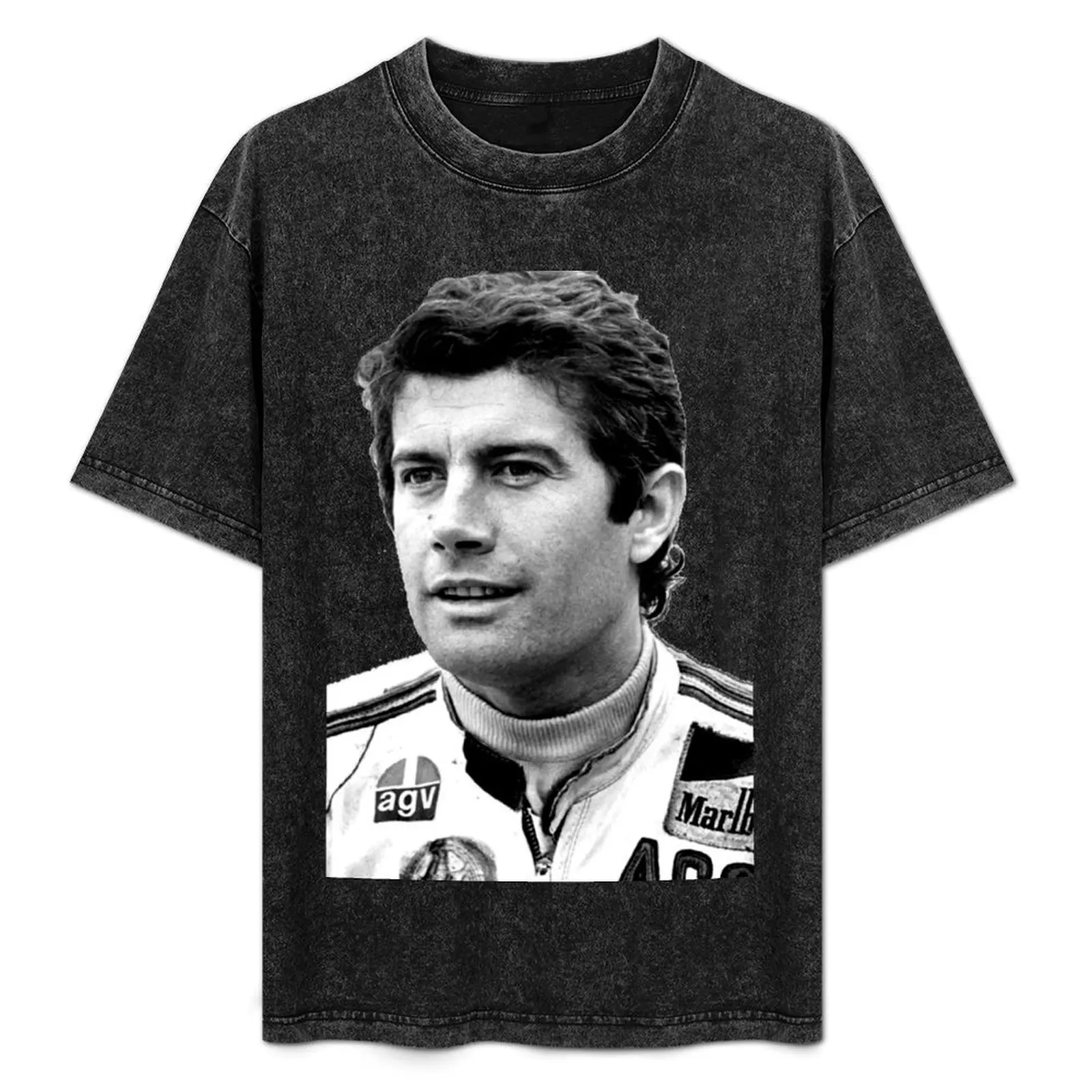 

Giacomo Agostini, Motorcycle Legend T-Shirt Relaxed Casual Short Sleeve Tee