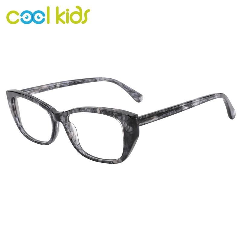 COOL KIDS Female Glasses Eyeglasses  Flat Cat Eye Glasses Pattern Frames Gaming Computer Glasses for Ladies&Women WD2195