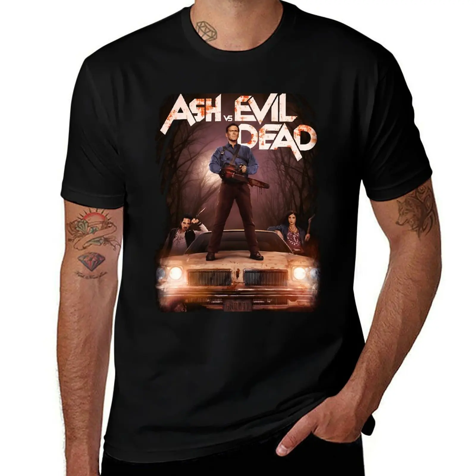 Ash Vs Evil Dead dead T-Shirt Retro Graphic Print T-Shirt