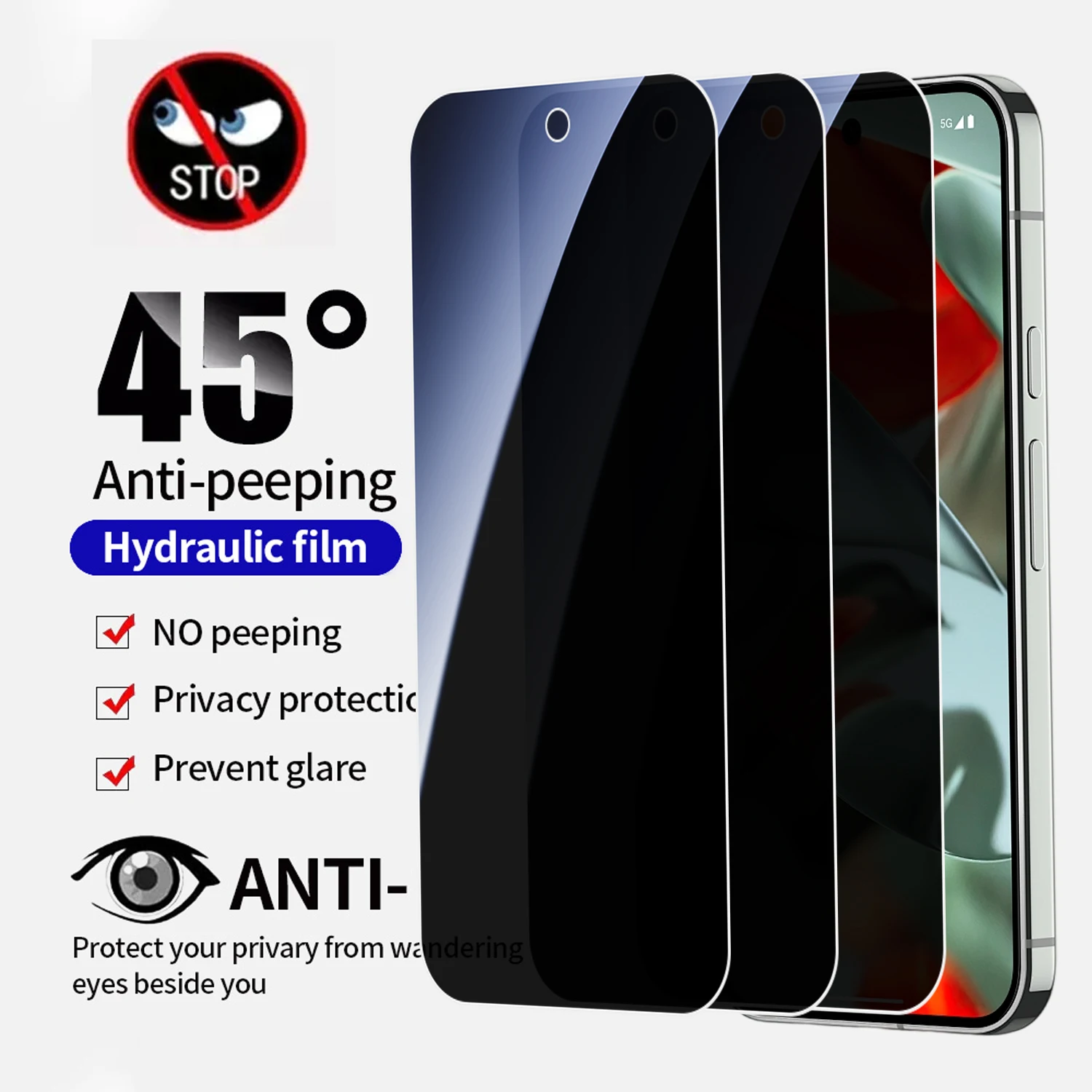 

1/2 упаковки закаленного стекла для Google Pixel 10/10 Pro XL, защитные пленки для экрана против шпионажа, HD-пленки для Google Pixel10, аксессуары