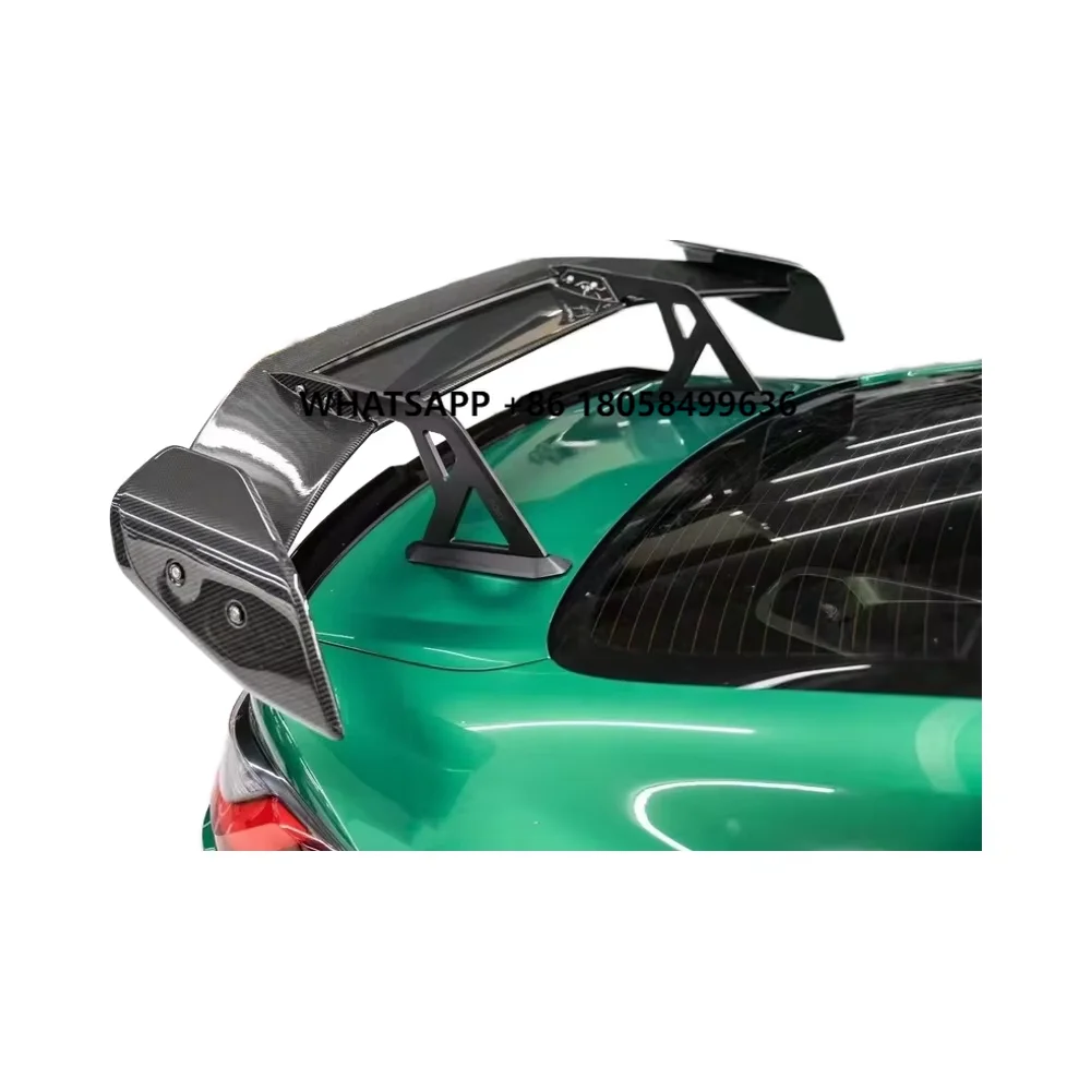 

For BW General Motors ZS AD Style Dry Carbon Fiber Rear Spoiler High Wing Swan Neck Spoiler for BW G82 G83 M4 Rear Wing Tail