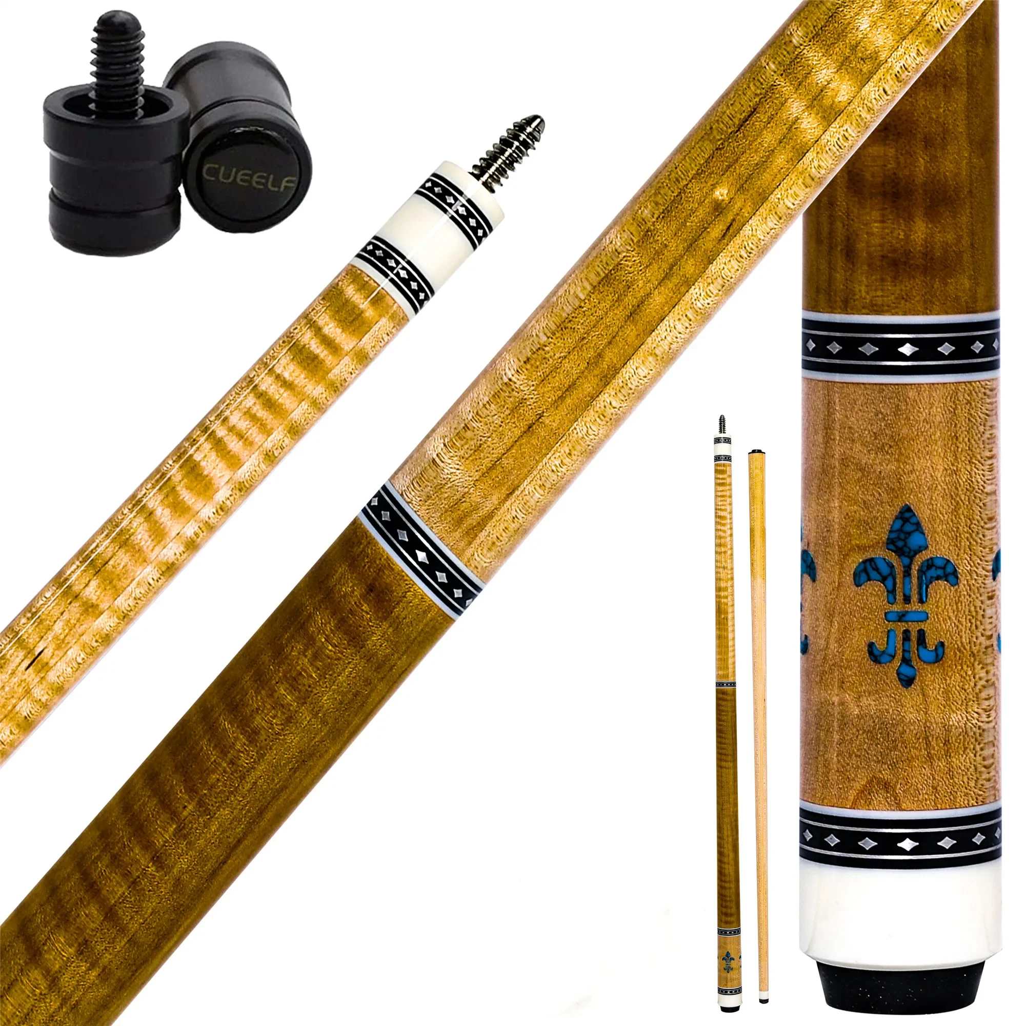 New Arrived Korean 3 Cushion Carom Billiard Cue Korean 12mm Tip 141 cm Handmade  Professional Carom Cue