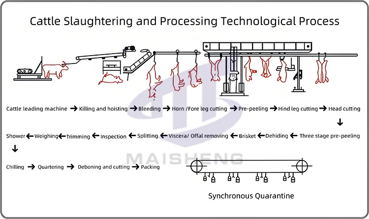 Automatic Complete Cow Slaughter Machine for Halal Slaughter Line for Meat Processing Plants Turnkey Project Core Bearing