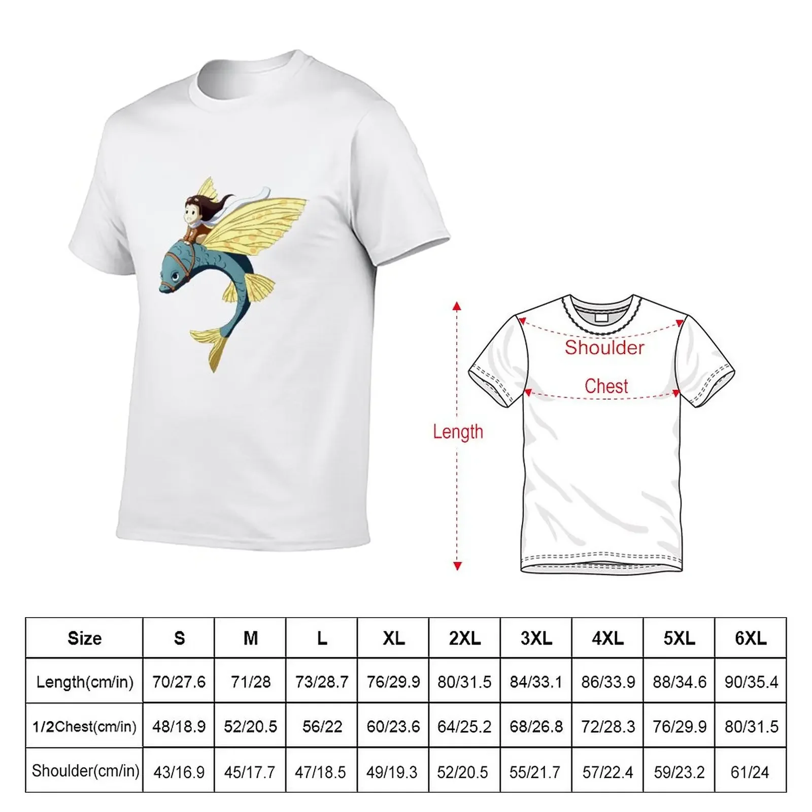 Flying Fish T-Shirt summer clothes blank t shirts korean fashion mens graphic t-shirts big and tall