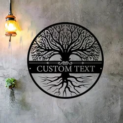 Custom Tree of Life Wall Art Family Tree Wall Hangings Family Name Sign Tree of Life Metal Wall Art Tree of Life Decor Home