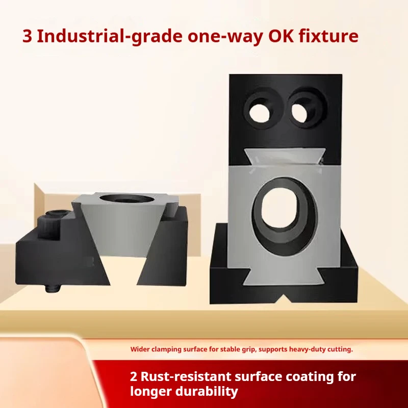 

M10 Single Side CNC OK Vise Clamp Fixture Pneumatic Multi Function Fixed Precision OK Vice Clamping Fixtures for Heavy Cutting