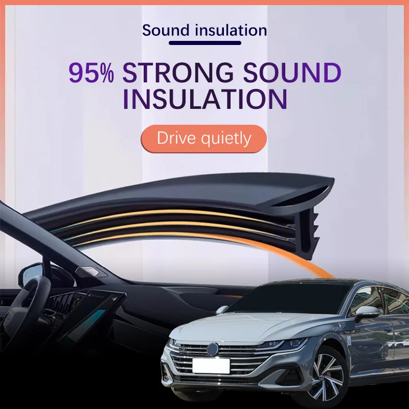 Car Dashboard Sealing Strip Interior Auto Noise Sound Insulation Rubber Trim Weatherstrip For Volkswagen VW CC 2009-2015