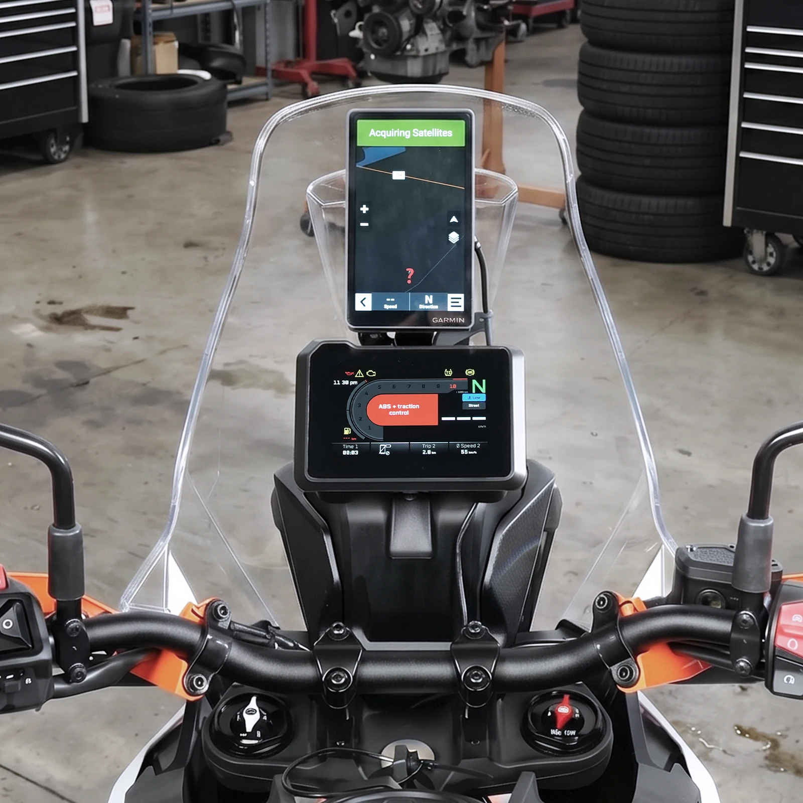 Für KTM 390 Adventure R Adventure X 2025-2026 Verstellbare Navigations-GPS-Gerätehalterung Telefonhalter 390 Adventure 390 ADV – Detail 13