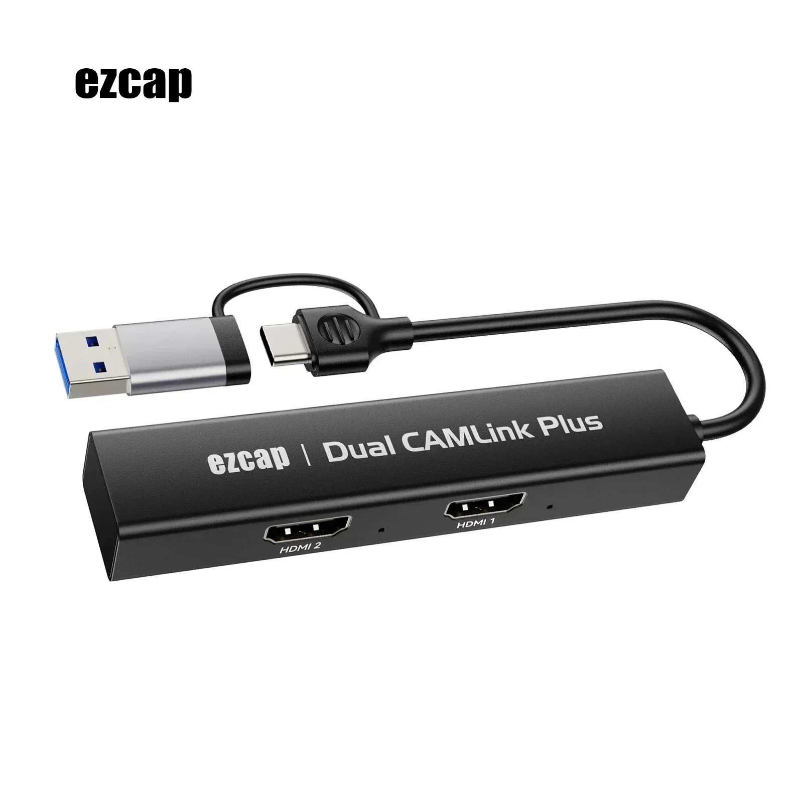 Tarjeta agarradora de captura de vídeo HDMI Dual USB C 4k, 1080p, 60fps, HDMI a USB tipo C, caja grabadora de vídeo para PS5, PC, transmisión en vivo
