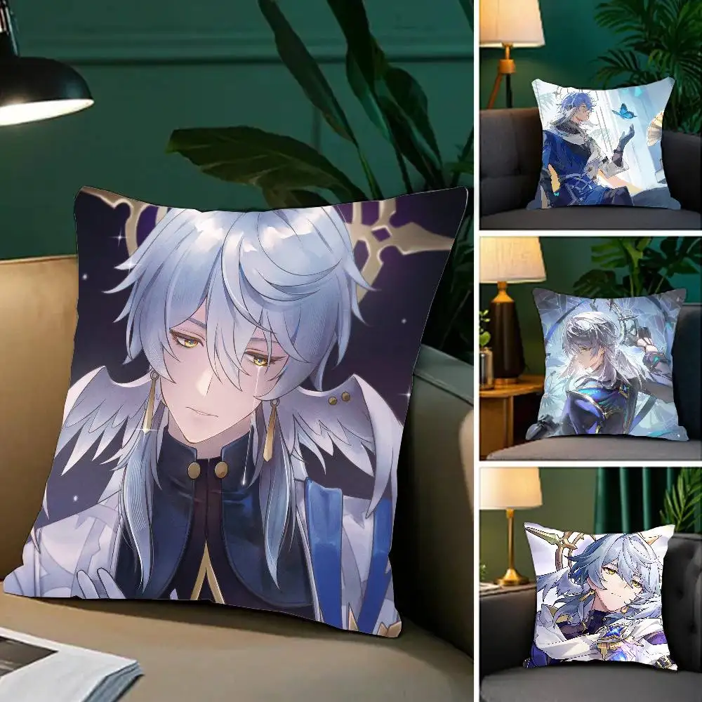 Honkai Star Rail Sunday Pillow Case Fashion Square Pillowcase Bedroom Sofa Room Ins Decoration Leisure